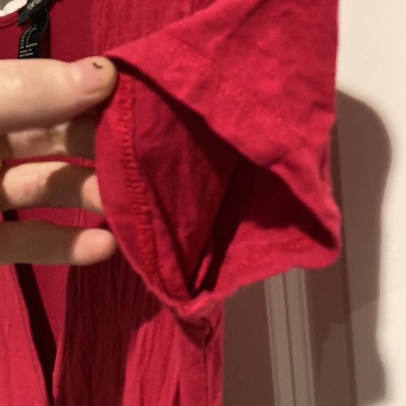 Forever 21 Magenta Blouse Size SMALL - Picture 5 of 8